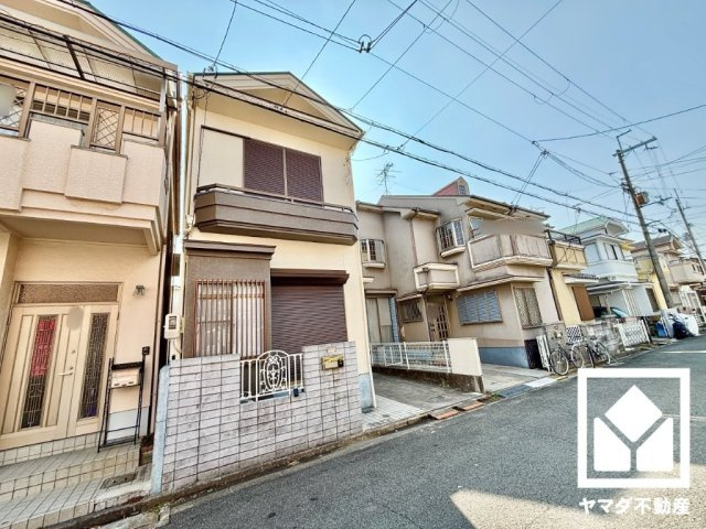 八幡市八幡吉原の前面道路含む現地写真