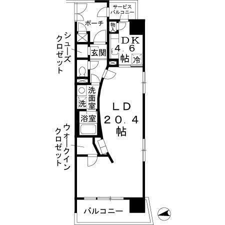 ロイヤルパークスなんばの間取り