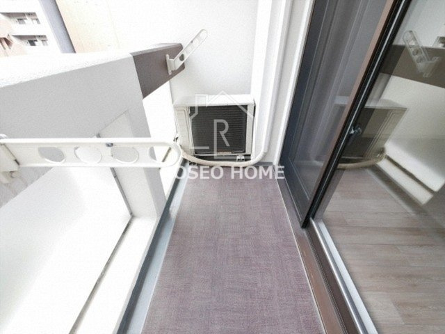 ミコノス北浜のバルコニー