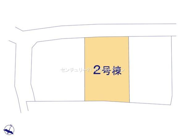 甘楽白倉 2号棟の区画図|区画図