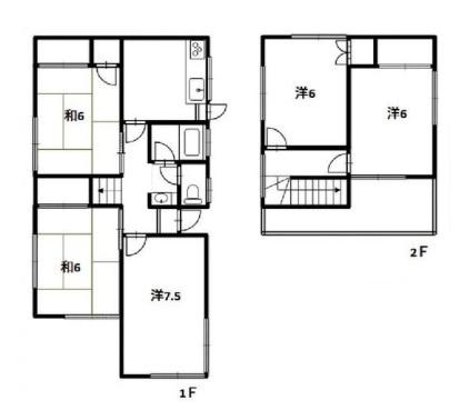 和歌山市紀三井寺　中古戸建の間取り