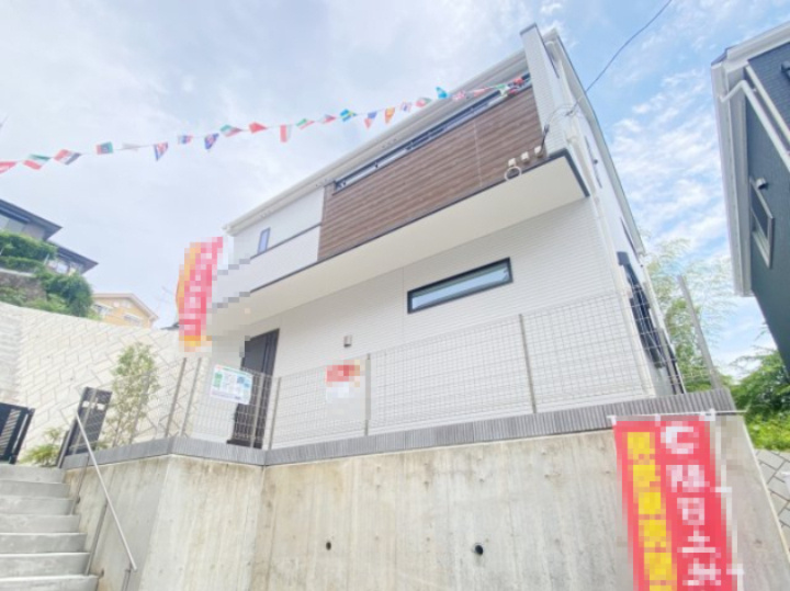 祝　成約済み　八王子市　館町　新築戸建て　１期の外観|～仲介手数料無料☆八王子ひなた不動産～八王子市館町　新築戸建て
