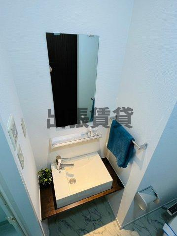 仲介手数料0円！！glanzの洗面所