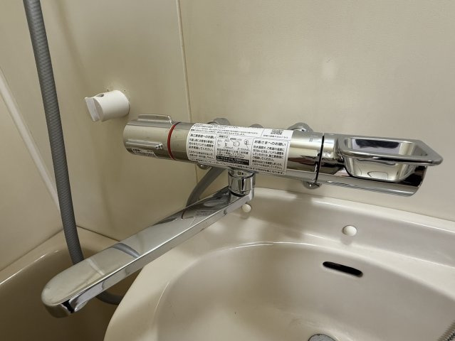 【 仲介手数料無料対象物件 】エクセレント櫛原の浴室|温度調整ができるシャワー水栓