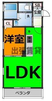 仲介手数料0円！！DELA庄内の間取り