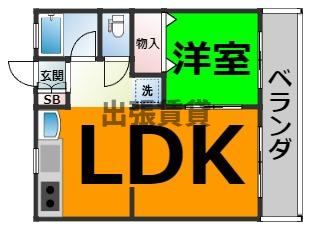 仲介手数料0円！！シーズンコート歌里の間取り