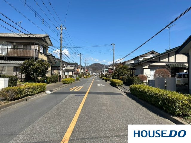 足利市赤松台の前面道路含む現地写真|前面道路含む現地写真です