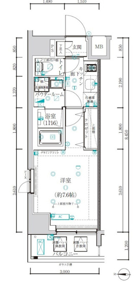 【間取り】 | 新宿区船町アルテシモレフィナ