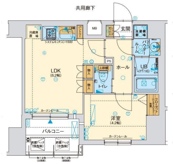 ファーストフィオーレ阿波座アクアの間取り