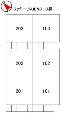 【区画図】 | ファミールウエノC