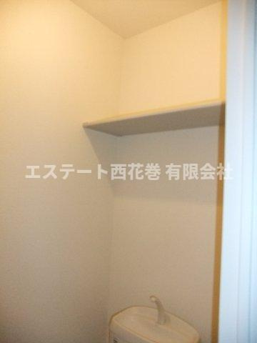 シャーメゾンKanonの収納|トイレに収納棚があります