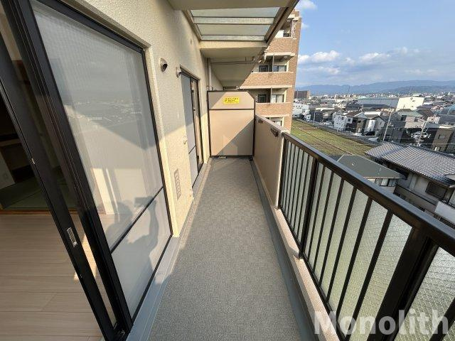 サバービア泉大津のバルコニー