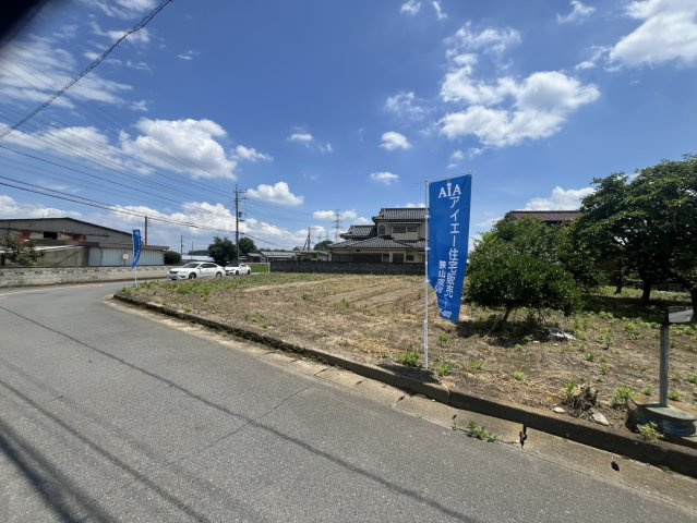 土地 狭山市上奥富の前面道路含む現地写真|公共下水利用可