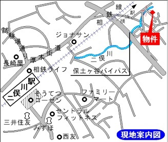 メゾンさくらの地図|案内図