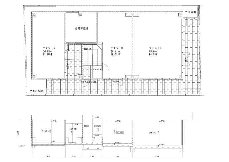 なか庄の区画図