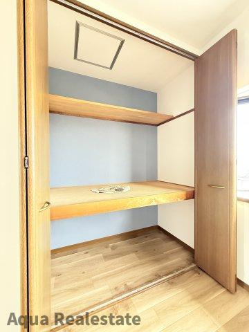 高松市多肥上町　リノベ住宅の収納|収納のためのスペースです