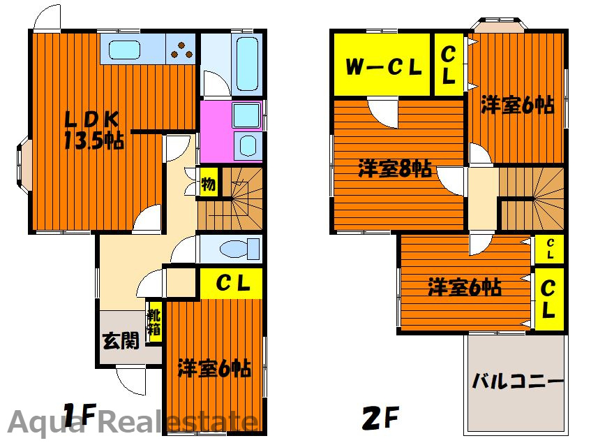高松市多肥上町　リノベ住宅の間取り