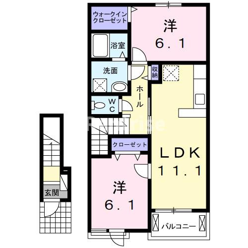 ブローテの間取り|間取図