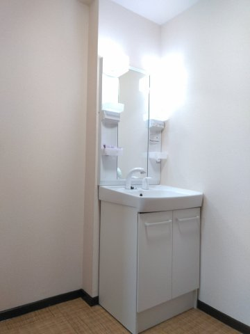 グリーンビレッジ江口の洗面所|使いやすい洗面所です