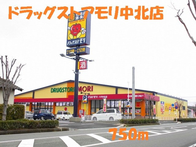 【周辺】 | ゆいっと・グランデ　Ⅰ | ドラッグストアモリ中北店まで750m