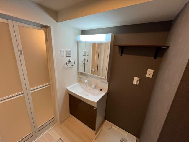 仮称）寒河江市大字日田新築アパートの洗面所|洗髪洗面化粧台（イメージ）