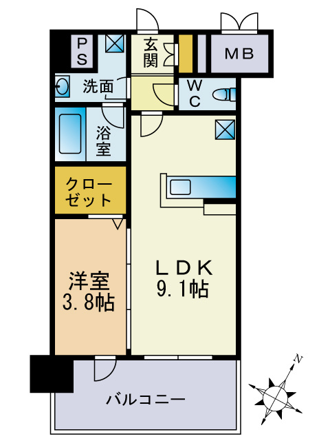 フリーデル桜坂の間取り