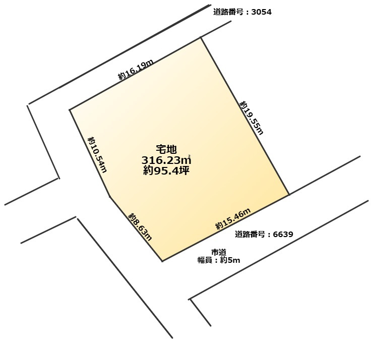 門井土地　約95坪の土地図
