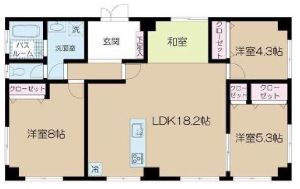 東京都葛飾区柴又3丁目　一棟マンション　満室稼働中の間取り