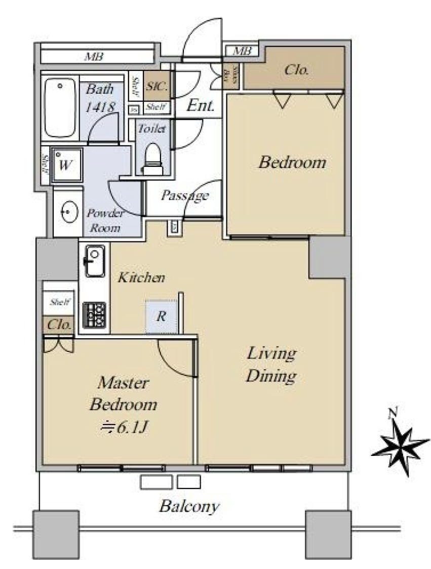 西早稲田シティタワーの間取り