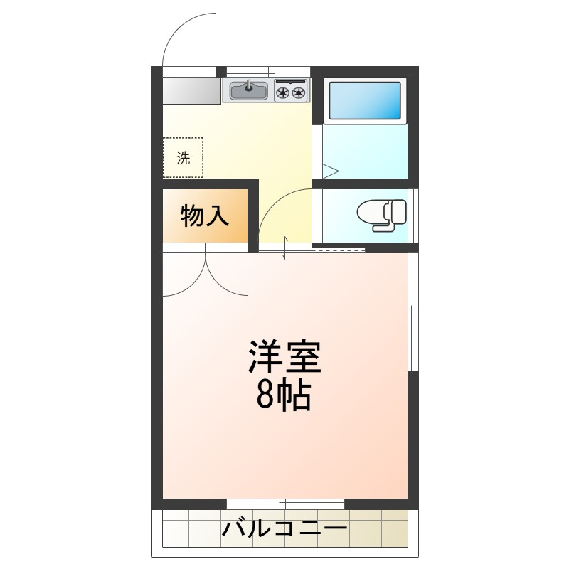 コーポ長橋の間取り