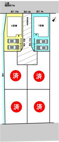碧南市日進町の区画図|6号棟