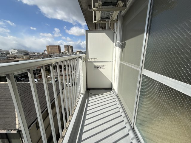 飾磨中村コーポのバルコニー