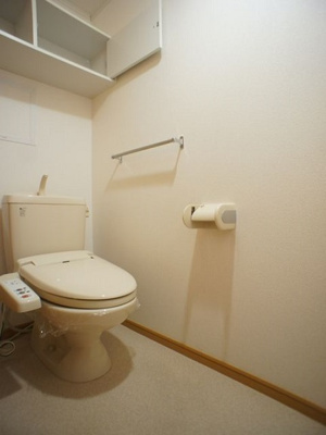 【トイレ】 | アニメート・ヴィラF | 温水洗浄暖房便座機能付きです♪