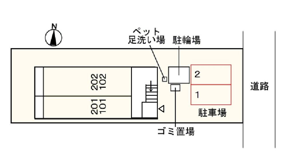 テルツォの駐車場