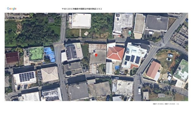 北中城村字熱田392の地図