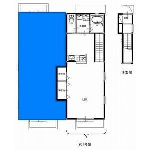 【間取り】 | フラッツァ　ドゥーズ　C　(オール電化)