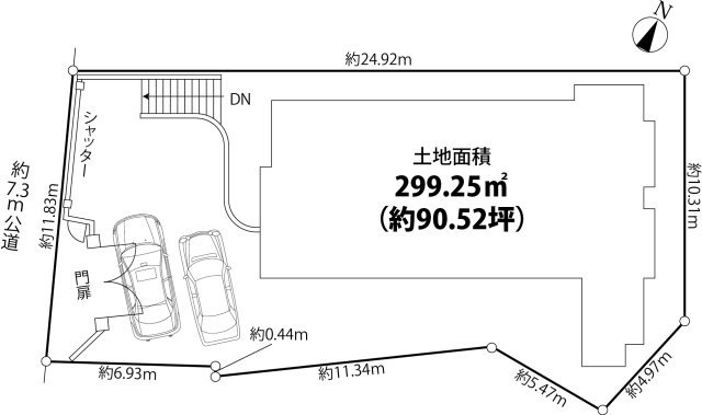 中央６丁目中古戸建の区画図