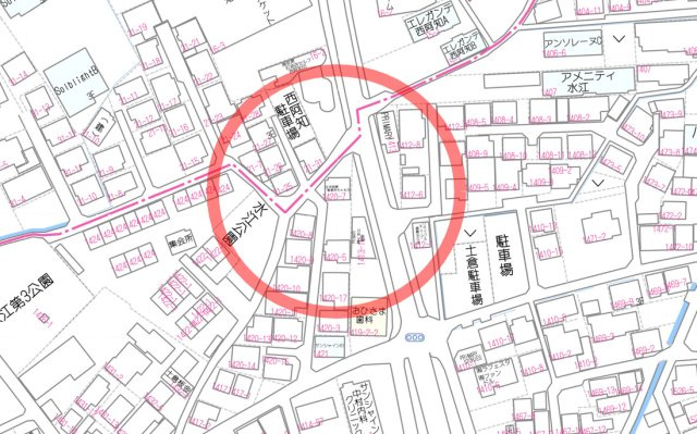 H・T水江戸建の地図