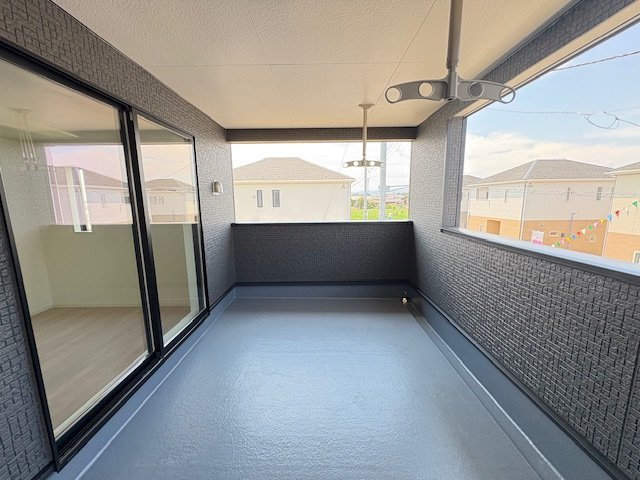 上里町勅使河原第17（全7棟）1号棟のバルコニー