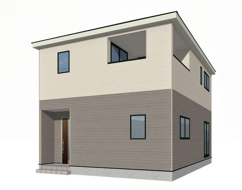 上里町勅使河原第17（全7棟）2号棟の外観パース|外観パースです