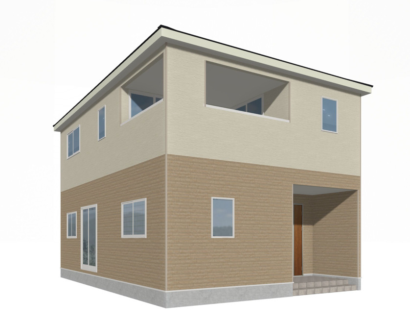 上里町勅使河原第17（全7棟)6号棟の外観パース|外観パースです