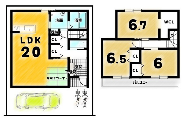 向島津田町１号地の間取り