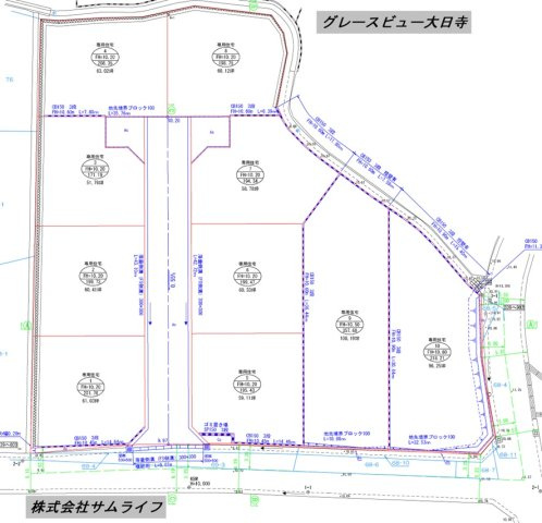 【区画図】 | グレースビュー大日寺5号地