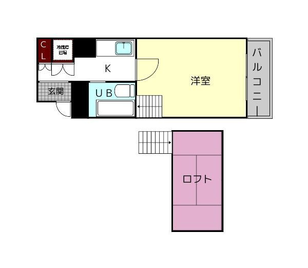 シティパレス生駒谷田町Ｐ6の間取り