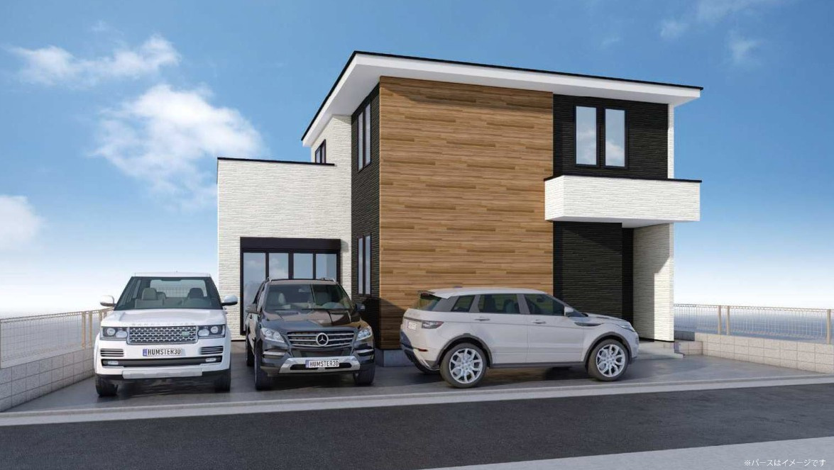 新築／ふじみ野市西鶴ヶ岡2期の外観パース