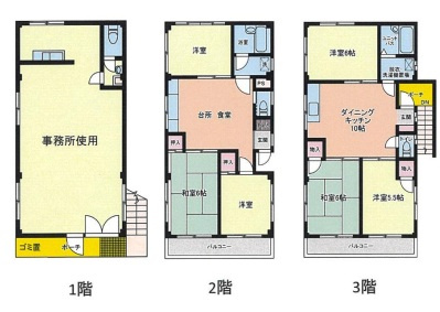 所沢市東所沢１丁目のビルの間取り