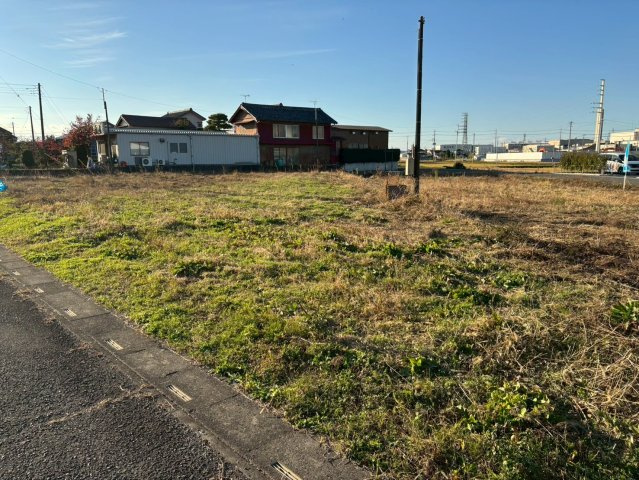 土地　川越市鹿飼 の前面道路含む現地写真|お好きなハウスメーカーで建築可能です