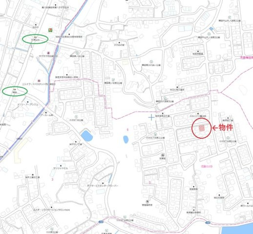 児島小川9丁目　売土地の地図