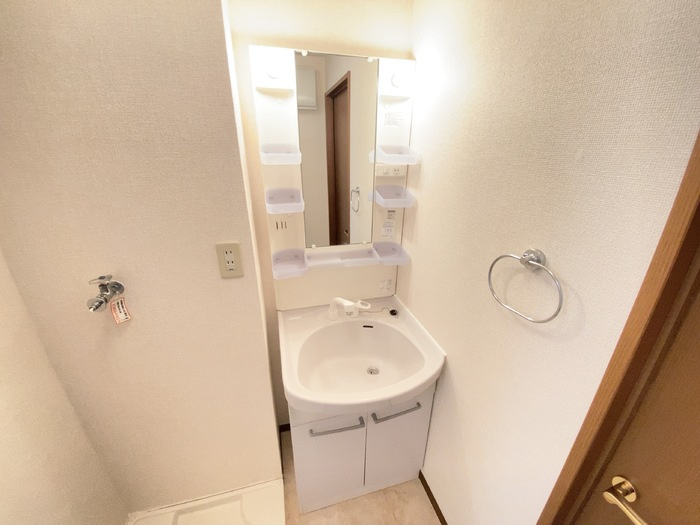 熊本市南区島町２丁目のアパートの洗面所