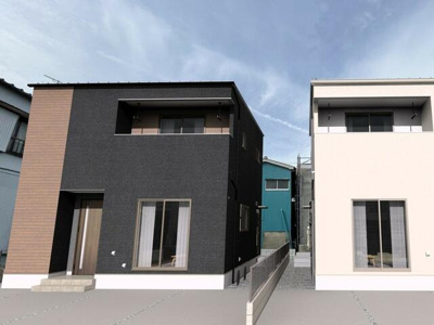 【外観パース】 | 新築住宅　高知市百石町⑨ | イメージです。